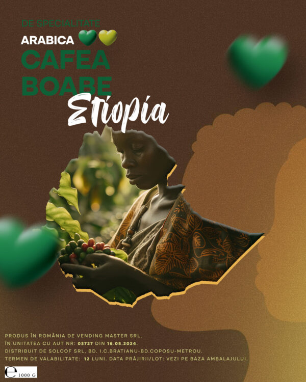 Etiopia cafea boabe de origine proaspăt prăjită